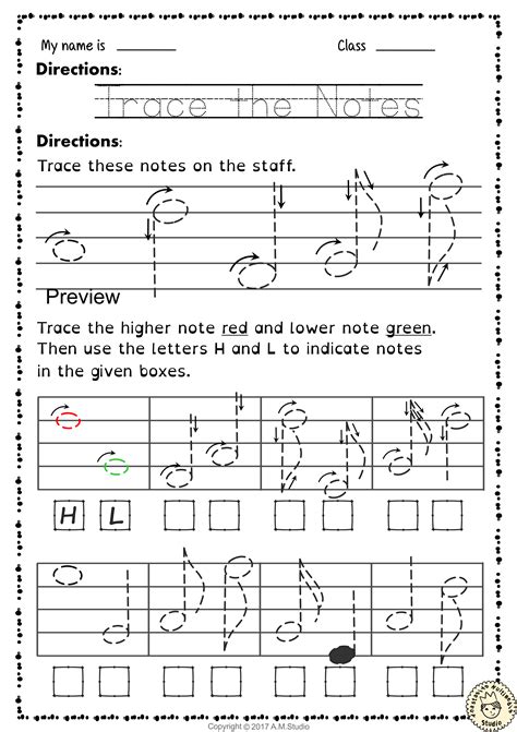 Musical Notation Worksheets