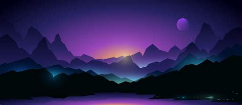 Neon Mountains Wallpapers - Wallpaper Cave