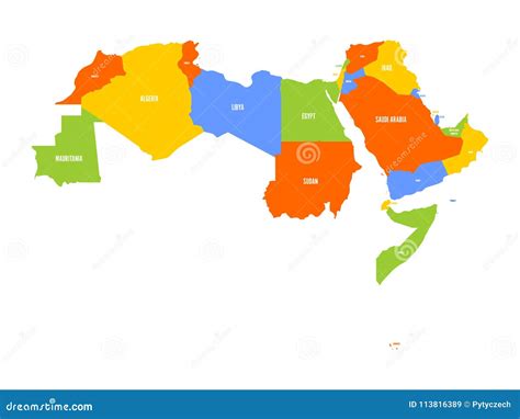 Arabic Speaking Countries Map