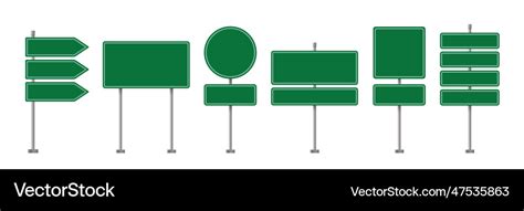 Road street board sign isolated highway Royalty Free Vector