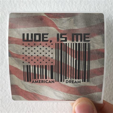 Woe Is Me American Dream Album Cover Sticker