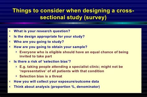 3 cross sectional study