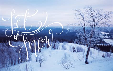 Download Let It Snow Aesthetic Wallpaper | Wallpapers.com