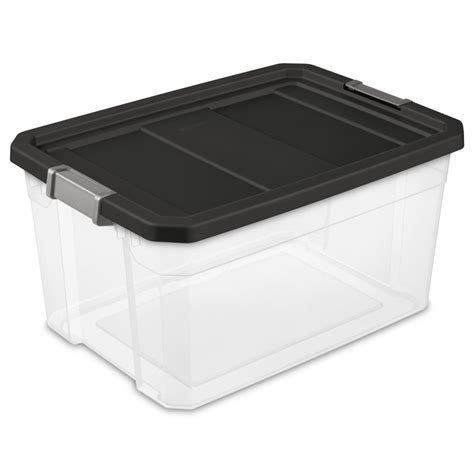 Sterilite 19 Gallon Black Stacker Box, 2 Piece - Walmart.com - Walmart.com