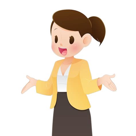 Premium Vector | Cartoon businesswoman talking on a white background vector and illustration design