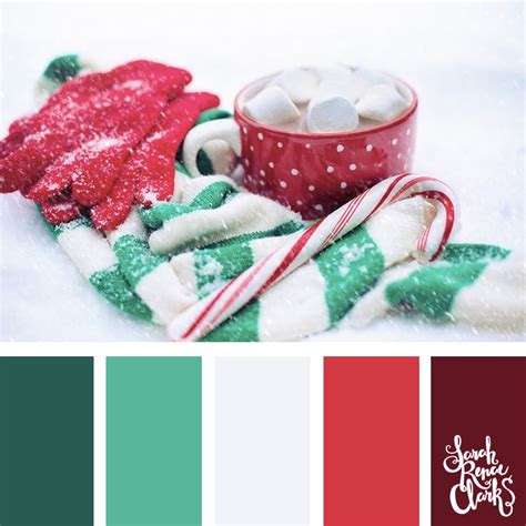 25 Christmas Color Palettes | Beautiful color schemes (mood boards) inspired by Christmas imagery