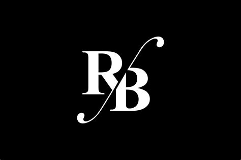 RB Monogram Logo Design By Vectorseller | TheHungryJPEG.com