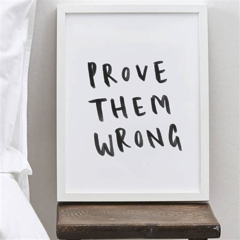 prove them wrong typography print by old english company | notonthehighstreet.com