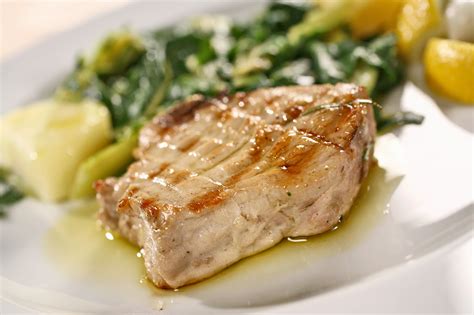 Marinated Grilled Tuna With Dijon Honey Mustard