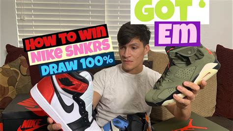 How To Win every Nike SNKRS DRAW!!! 2019 new meta 100% Guaranteed - YouTube