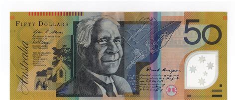 Australian $50 note. plastic | David Unaipon (born David Ngu… | Flickr