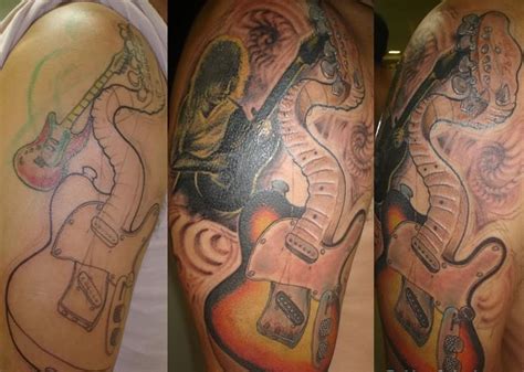 Band Guitar Tattoos | Guitar tattoo, Band tattoo, Music tattoos