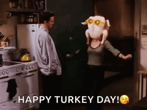 Friends Happy Thanksgiving Turkey Head Turkey | GIF | PrimoGIF