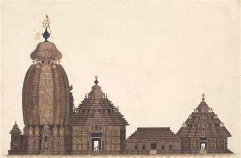 Detailed architectural elevation of the Jagannath Temple : Sourced ...