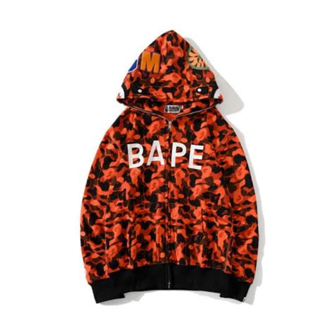 Bape Red Camo Pullover Hoodie | Bapestar