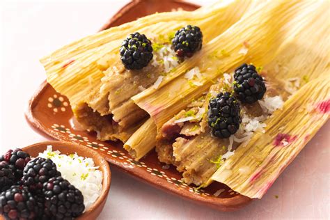 Blackberry Coconut Tamales with Lime Glaze - Sweet Life