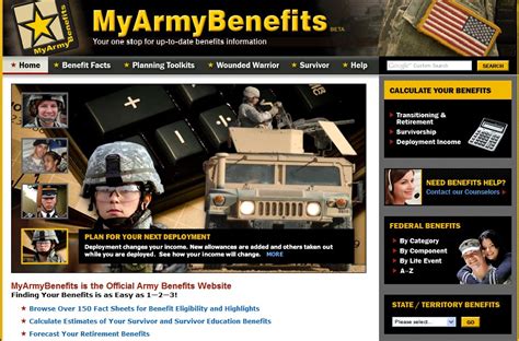 G-1 launches new 'My Army Benefits' site | Article | The United States Army