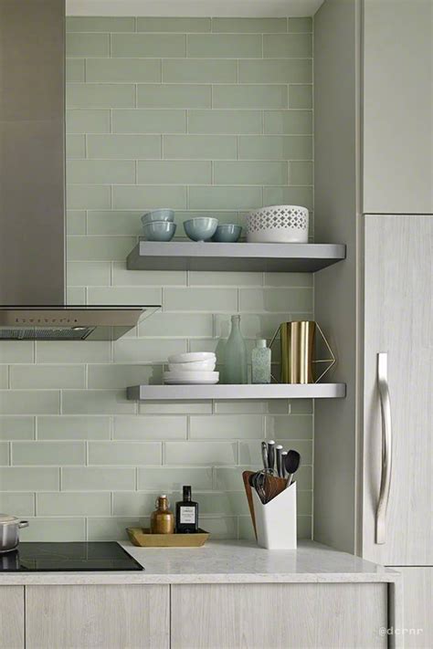 Green subway tile in kitchens! | Green kitchen backsplash, Kitchen ...