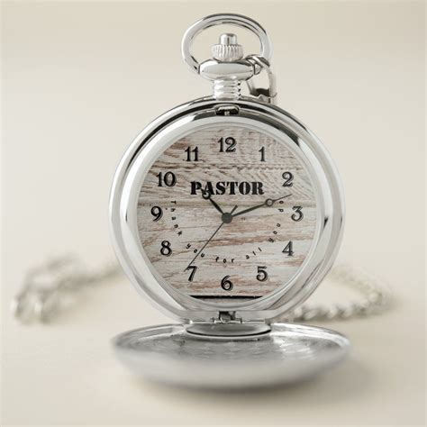 Pastor Appreciation Thank You Pocket Watch | Zazzle in 2022 | Pastor ...