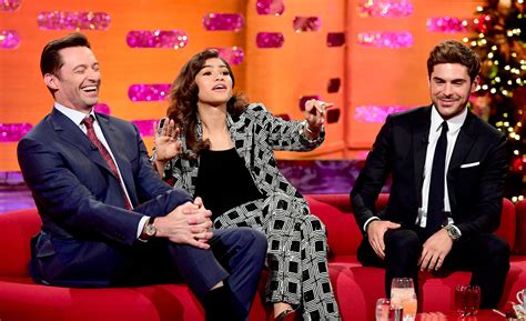 Zendaya, Zac Efron & Hugh Jackman @ The Graham Norton Show | The greatest showman, Hugh jackman ...