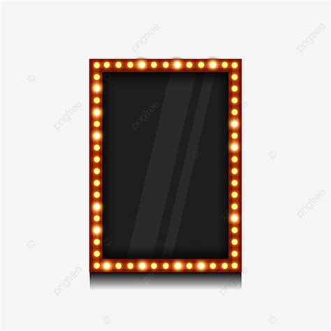 Square Box Clipart Transparent Background, Black Square Light Box Frame, Black, Square, Light ...