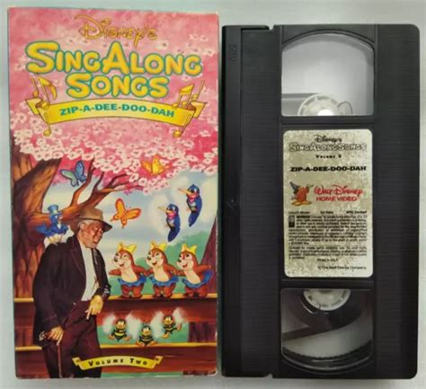 VHS DISNEYS SING Along Songs - Song of the South: Zip-A-Dee-Doo-Dah ...