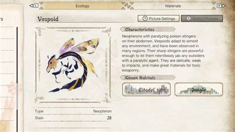 All Vespoid materials & carve percentages in Monster Hunter Rise Sunbreak - Pro Game Guides