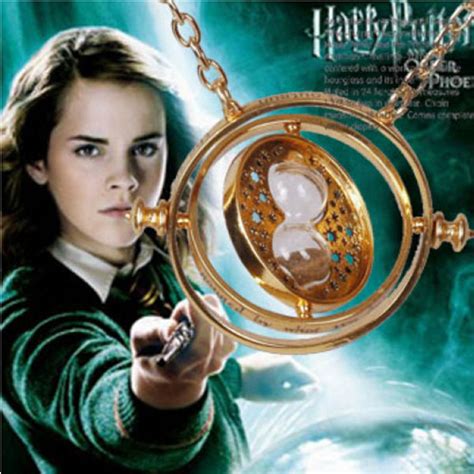 Harry Potter Hermione Granger Time Turner Necklace Rotating Spins Gold ...