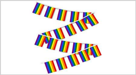 Rainbow Bunting String Flags - 9 Metres Long - Buy Online MyFlag