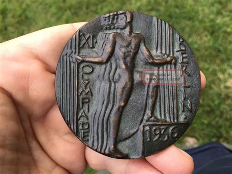 Rare 1936 Berlin Germany Summer Olympics Participation Bronze Medal