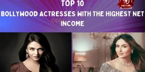 Top 10 Bollywood Actresses With The Highest Net Income | Latest ...