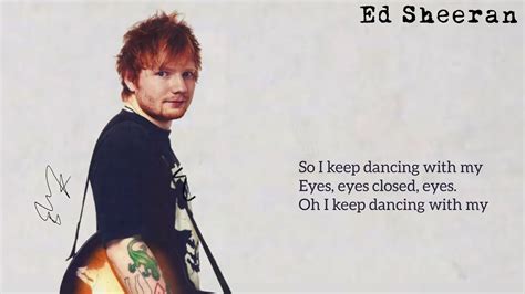 Ed Sheeran - Eyes Closed (Lyrics) - YouTube