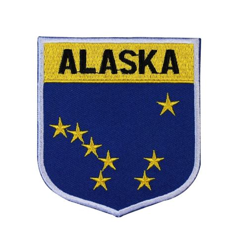 Amazon.com: State Of Alaska AK Shield Flag Embroidered Applique Patch