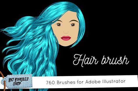 Hair brush - Adobe Illustrator :: Behance