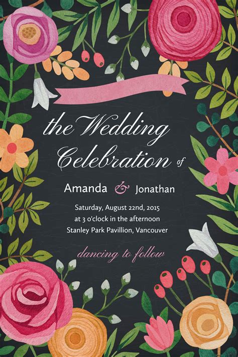 20 Free Wedding Invitation Template Cards - Printable And Editable PSD