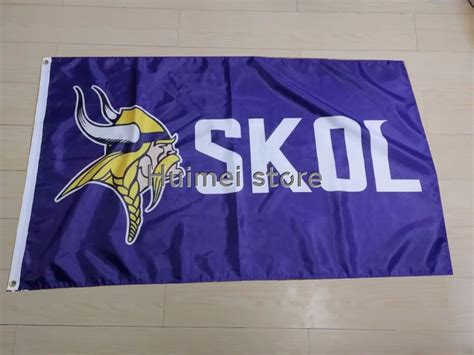 MINNESOTA VIKINGS SKOL Flag 3X5 Custom USA Any Team Flag-in Flags ...