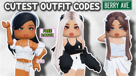 CUTEST OUTFIT CODES FOR BERRY AVENUE, BLOXBURG AND ALL ROBLOX GAMES THAT ALLOW CODES 😍 - YouTube