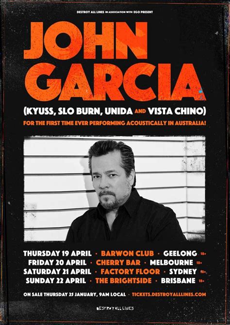 JOHN GARCIA For The First Time Ever Performing Acoustically In Australia!