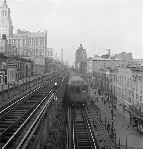 New York Elevated Train Photograph by Granger