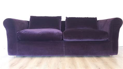 HABITAT LOUIS purple velvet 3 seater sofa bed RRP £2100 | in Wood Green ...
