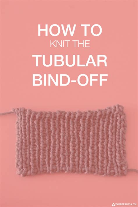 How to knit the Tubular Bind-off – DONNAROSSA