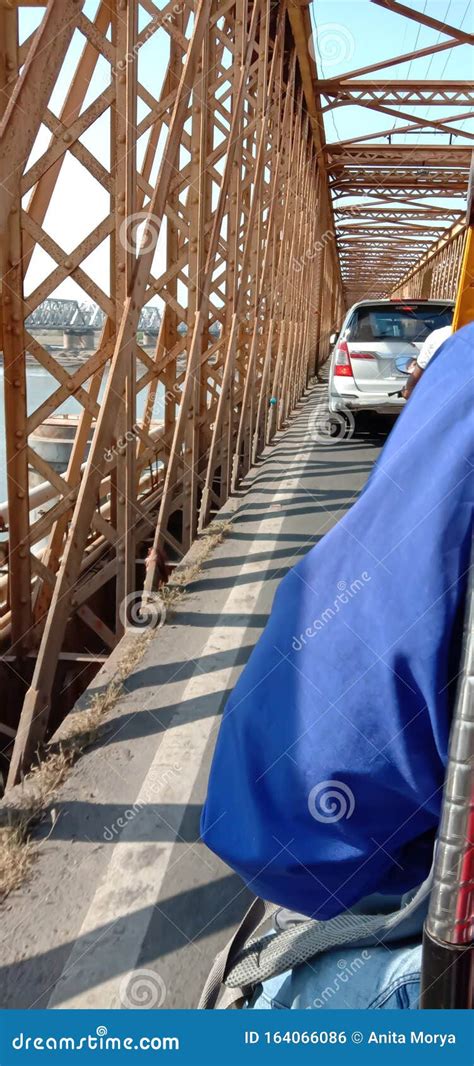 Golden Bridge at Bharuch City in Gujrat State in India Stock Photo - Image of background ...