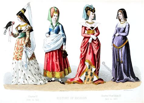 French fashion history. Middle Ages. 1422 to 1483.