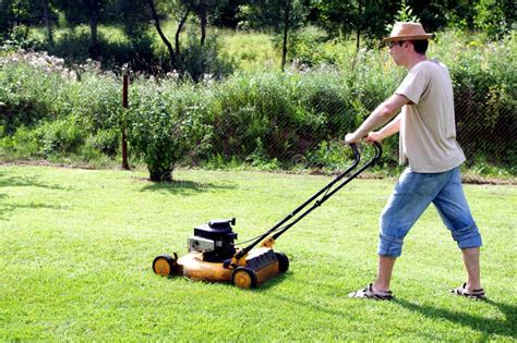 Gardening - Cutting The Grass Stock Photography - Image: 20555452