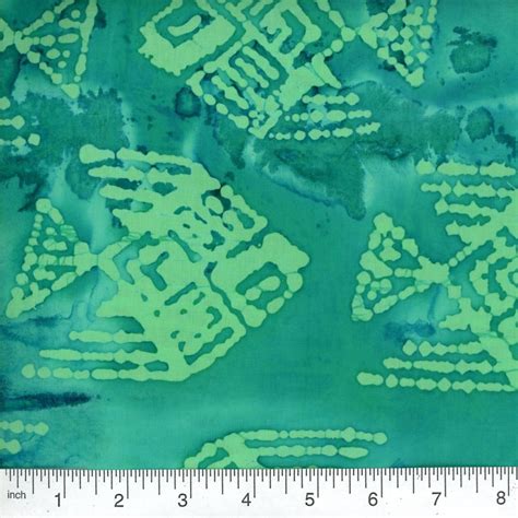 Batik Fabric Green Batik Fabric 100% Cotton Fabric By The | Etsy