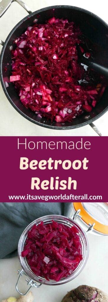 Homemade Beetroot Relish Recipe - It's a Veg World After All®