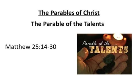 Parable of the Talents - Logos Sermons