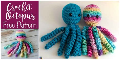 Adorable Crochet Octopus Amigurumi - Free Pattern - DIY 4 EVER