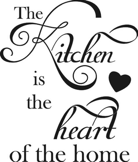 The Kitchen Is The Heart Of The Home Vertical - Quote the Walls | Quotes inspirational positive ...