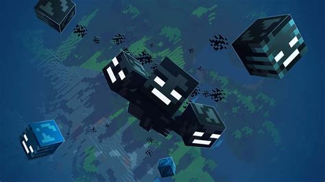 Download Minecraft Wither Boss showdown in the Nether Wallpaper | Wallpapers.com